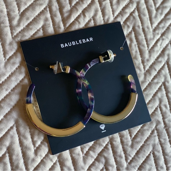 Bauble Bar MulticolorTassiana Resin Hoops*FIRM* - Picture 6 of 6